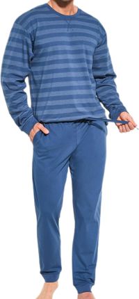 Bawełniana piżama męska Cornette 117/207 LOOSE 10 niebieska (XL)