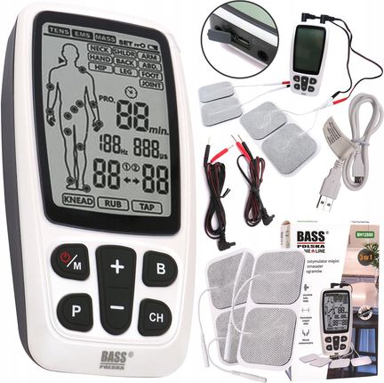 Bass Elektrostymulator Mięśni Nerwów Ems 60 Programów 12880