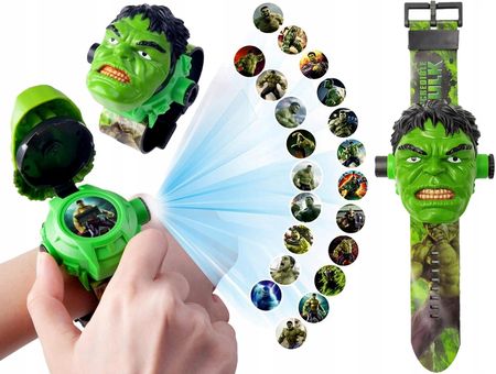 Dziecięcy Zegarek 3D Z Projektorem Avengers Hulk