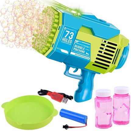 Pistolet Jokomisiada Bazooka do puszczania baniek mydlanych zestaw zabawka dla dzieci 3+ ZA4417 JK0410
