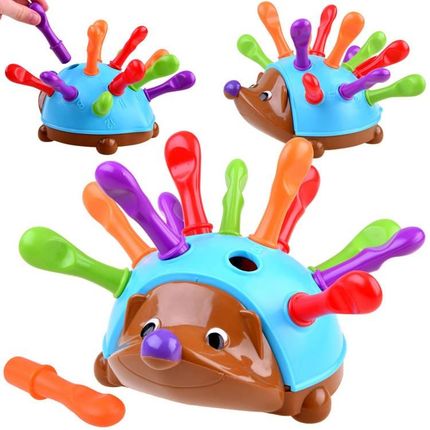 Jeż edukacyjny Jokomisiada z kolorowymi kolcami sorter nauka liczenia kolorów zręczności zabawka dla dzieci 18miesięcy+ ZA4397 JK0414