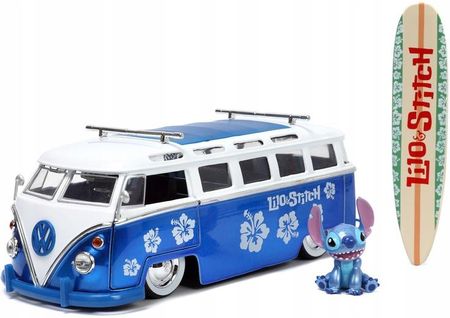 Jada Toys Auto Metalowe Volkswagen T1 Bus Stitch 1:24 - Ceny i