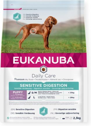 Eukanuba Daily Care Puppy Sensitive Digestion dla szczeniąt z wrażliwym przewodem pokarmowym 2x2,3kg