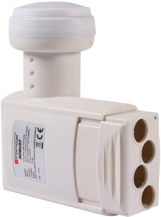 LNB RED OPTICUM SCR 4-UB 1 Legacy – Unicable Per 4 Utenti Su Un Solo Cavo, 4K/3D/Full HD