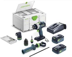 Wiertarko-wkrętarka Akumulatorowa wiertarko-wkrętarka udarowa QUADRIVE TPC 18/4 5,0/4,0 I-Set Festool
