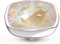 Melano Pierścionek Kwadratowy Charms Crystal Ivory Cream 8 mm