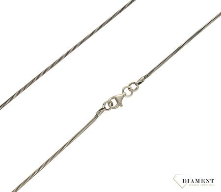Diament Srebrny łańcuszek 925 rodowana linka 1,6mm - zdjęcie 2