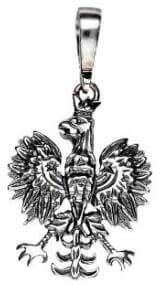 Polcarat Design Wisiorek srebrny oksydowany Orzeł mały W1 1656