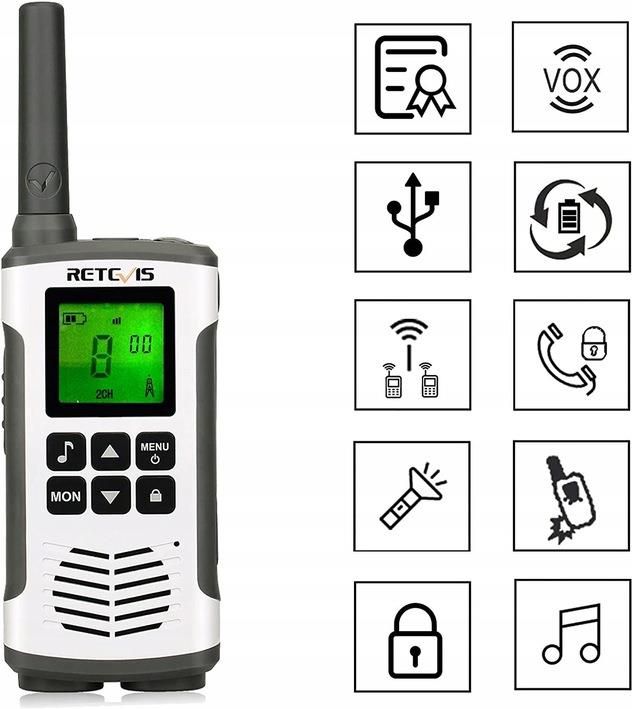 Retevis Rt45 Retevis Rt45 Walkie Talkie Pmr446 2X Krótkofalówki - Opinie i ceny na ...