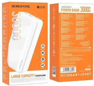 Borofone Power Bank 30000Mah Bj27B 2Xusb Biały