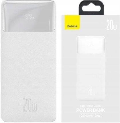 Baseus Powerbank 20000 Mah Biały
