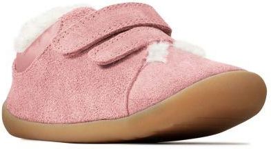 Buty dziecięce Clarks Roamer Craft G kolor pink suede 26143459