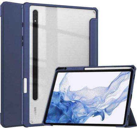 Bizon Etui Case Tab Clear Matt Do Samsung Galaxy Tab S8 / S7 Granatowe