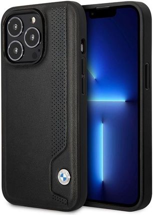 Bmw Etui Bmhcp14X22Rbdk Iphone 14 Pro Max 6,7" Czarny/Black Hardcase Leather Blue Dots