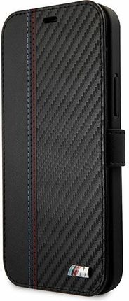 Bmw Etui Bmflbkp12Smcarbk Iphone 12 Mini 5,4" Czarny/Black Book M Collection Pu Carbon Stripe