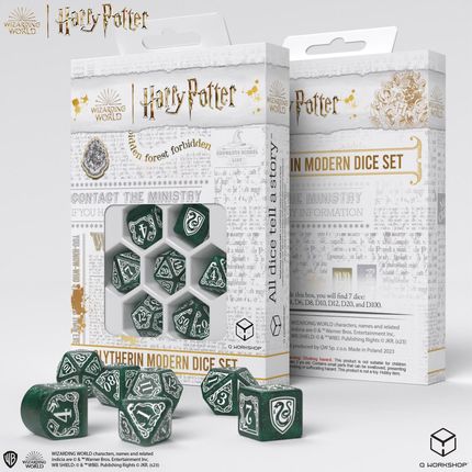 Q-Workshop Kości RPG Harry Potter Modern Slytherin Zielony