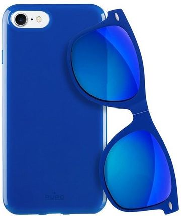 Puro Sunny Kit Etui Iphone 7/8 Okulary Se 2020 / Se 2022 Niebieski/Blue Ipc747Sunnykit1Blue