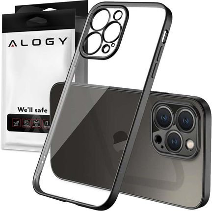 Alogy Etui Tpu Luxury Case Z Osłonką Na Aparat Do Apple Iphone 12 Pro Czarno Przezroczyste