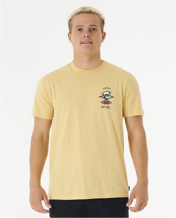 T-Shirt RIP CURL Search Icon Tee żółty