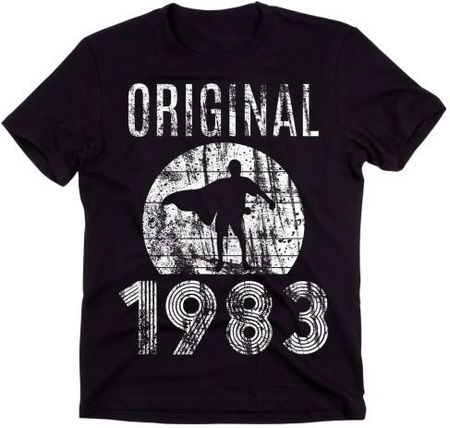 męska Koszulka na 40 - original 1983 BIAŁE