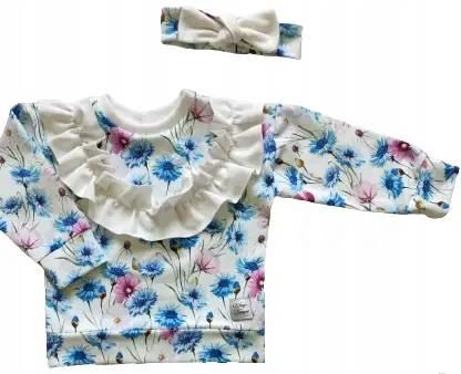Bluza Polne Kwiaty z falbanką rozmiar 134
