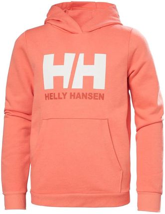 Bluza Helly Hansen Jr Hh Logo Hoodie 2.0 pomarańczowy