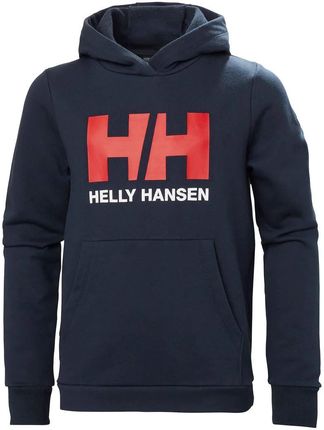 Bluza Helly Hansen Jr Hh Logo Hoodie 2.0 granatowy