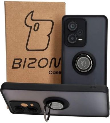 Bizon Etui Case Hybrid Ring Do Xiaomi Redmi Note 12 Pro Plus 5G Czarne