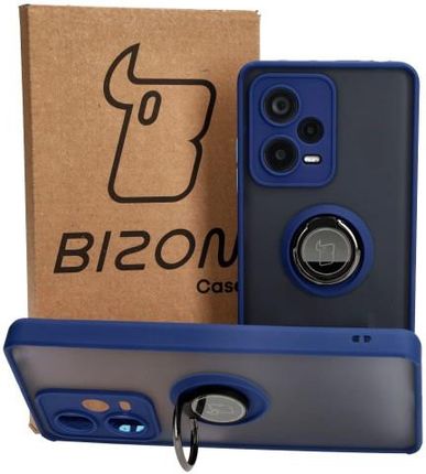 Bizon Etui Case Hybrid Ring Do Xiaomi Redmi Note 12 Pro Plus 5G Granatowe
