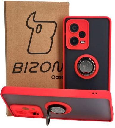 Bizon Etui Case Hybrid Ring Do Xiaomi Redmi Note 12 Pro Plus 5G Czerwone