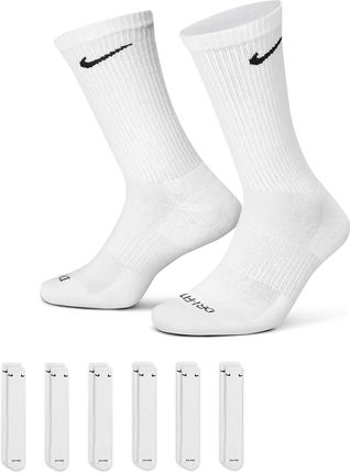 Skarpety Nike Everyday Plus Cushioned Training Crew Socks (6 Pairs) sx6897-100 Rozmiar 34-38