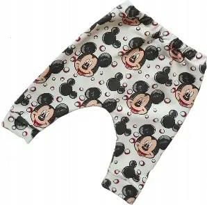 Spodnie baggy myszki Mickey kropelki rozmiar 80