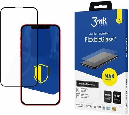 3Mk Flexibleglass Max Iphone 13 Mini 5,4" Czarny/Black Szkło Hybrydowe Z Wzmocnionymi Krawędziami