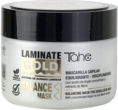 Tahe Laminate Gold Balance Maska Skoncentrowana Maska ​​Odżywcza Do Włosów Suchych 300 Ml