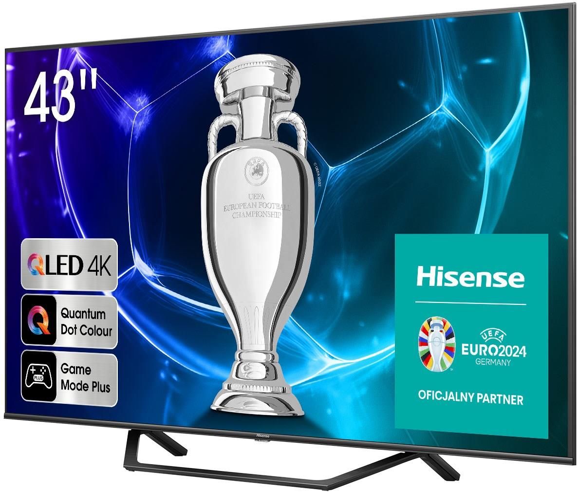 Telewizor QLED Hisense 43A7KQ 43 cale 4K UHD 43 cale