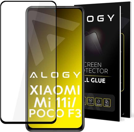 Alogy Szkło Hartowane Full Glue Do Etui Case Friendly Do Xiaomi Poco F3 / Mi 11I Czarne