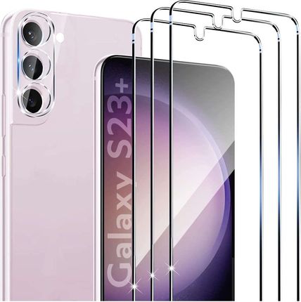 Alogy Glass Pack 3X Szkło Hartowane Na Ekran 9H + Szkło Na Obiektyw Do Samsung Galaxy S23+ Plus