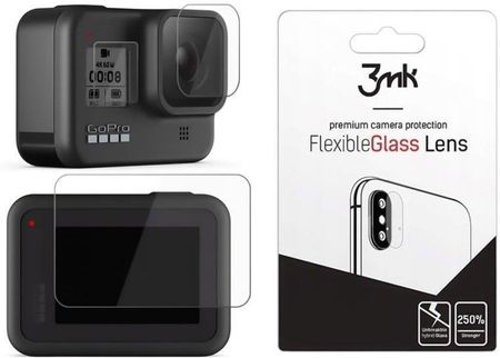3Mk Szkło Flexible Glass Na Ekran + Na Obiektyw Do Gopro Hero 8