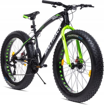 Fatbike Shimano Szerokie Opony Zielony 26 2021