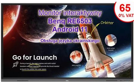 Benq Monitor Interaktywny Dla Edukacji 65" Android 11 Edu (RE6503)