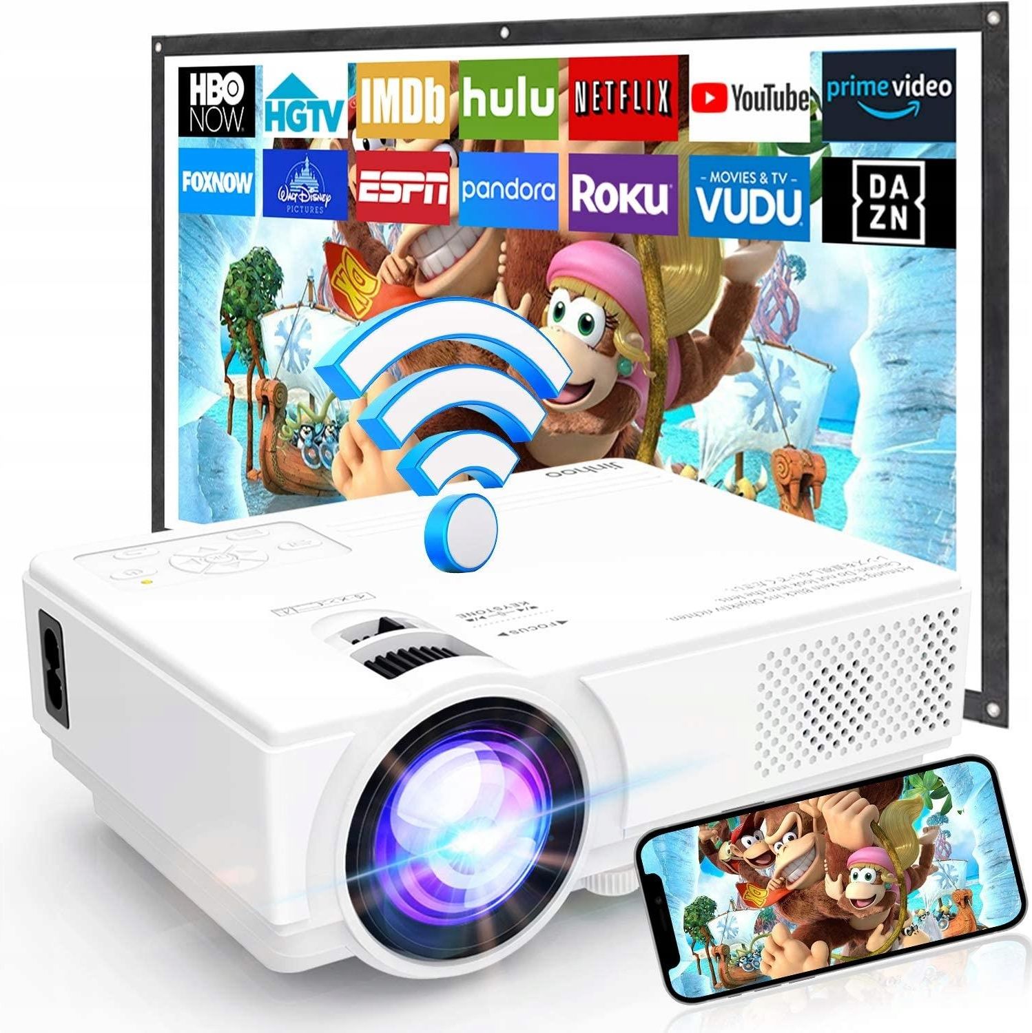 Projektor Jinhoo M8 Tpa Biały Ceny i opinie Ceneo.pl