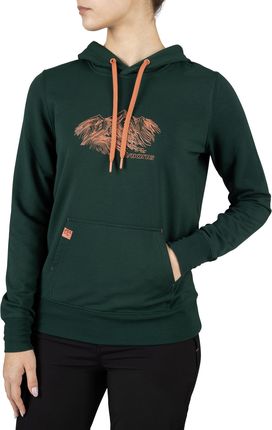 Bluza z kapturem damska Viking Bamboo Panaka Hoodie Lady zielona 