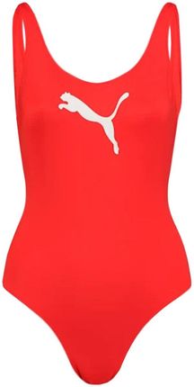 Kostium kąpielowy damski Puma Swim Women Swimsuit 1P czerwony