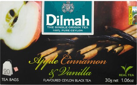 Dilmah Czarna Herbata Aromat Jabłka Cynamonu Z Wanilią 20x1.5g