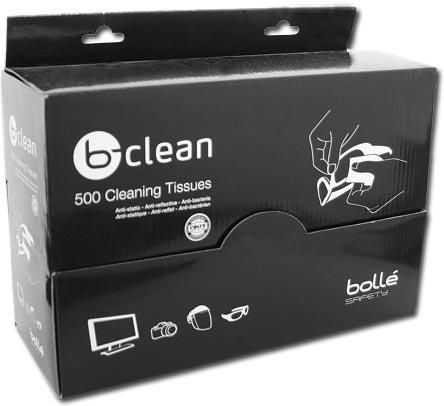 Lingettes De Nettoyage Pour Lentilles Optiques Bolle PACW500 - Lot De 500, Pré-humidifiées, Sans Silicone, Neuf