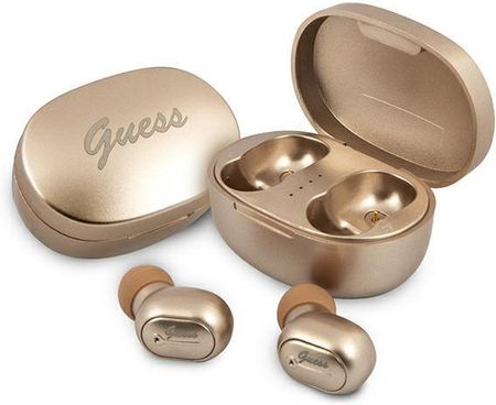 GUESS SŁUCHAWKI BLUETOOTH GUTWST30GO TWS + STACJA DOKUJĄCA ZŁOTY/GOLD