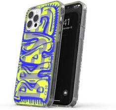 DIESEL SNAP CASE CLEAR AOP IPHONE 12 PRO MAX NIEBIESKO-LIMONKOWY/BLUE-LIME 42565 - zdjęcie 1