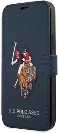 US POLO USFLBKP12LPUGFLNV IPHONE 12 PRO MAX 6,7" GRANATOWY/NAVY BOOK POLO EMBROIDERY COLLECTION