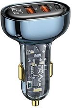 USAMS ŁAD. SAM. 2XUSB+1XUSB-C 80W FAST CHARGE NIEBIESKI/BLUE CC159CC02 (US-CC159)