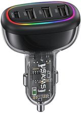 USAMS ŁAD. SAM. 1XUSB-C 3XUSB-A C34 48W 3A+C PD FAST CHARGE CZARNY/BLACK CC170CC01 (US-CC170)